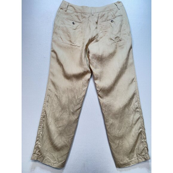 Sean John Mens Straight Relaxed Pants Size 34 Beige Flat Front Pockets Casual - Picture 10 of 13